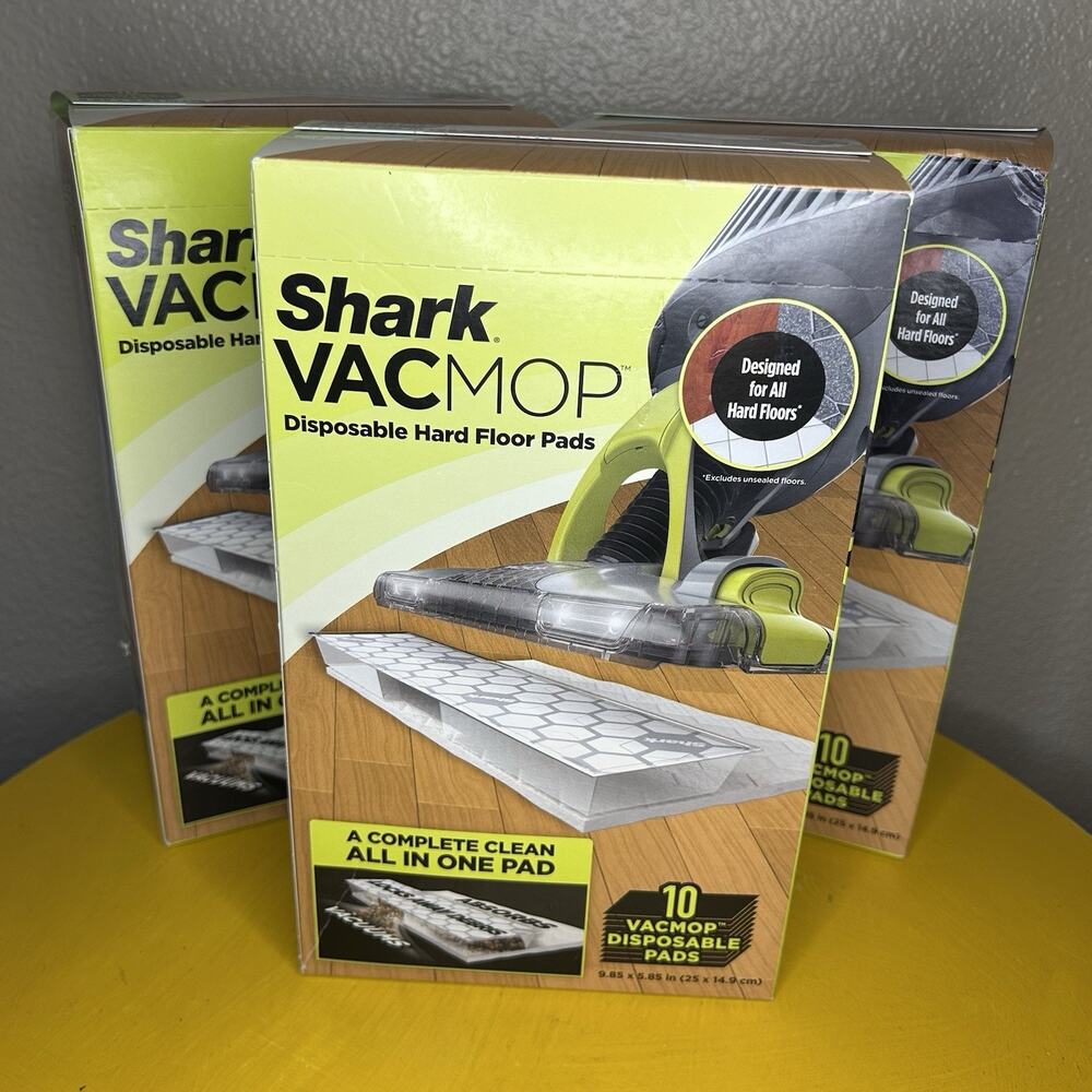 Shark VACMOP Disposable Hard Floor Vacuum and Mop Pad Refills 30 CT, VMP10